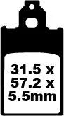 Ebc Sfa Series Organic Brake Pads For Scooters - Front