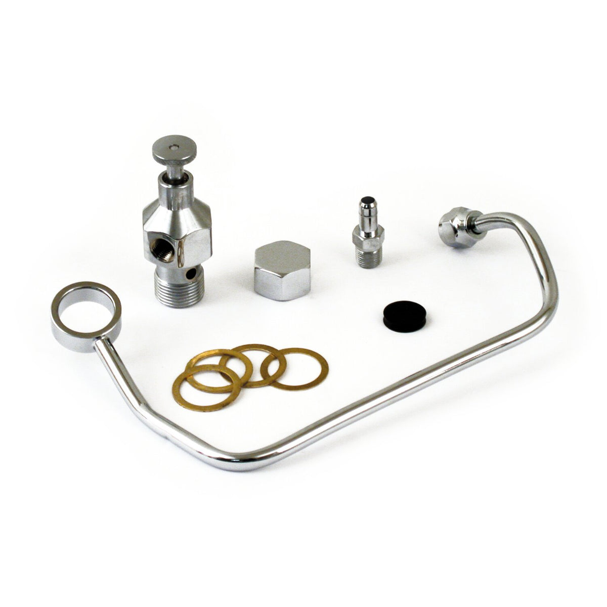 MCS Custom 40-65 fuel valve kit - Chrome