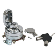 MCS FL style ignition switch 'electronic' - round key chrome