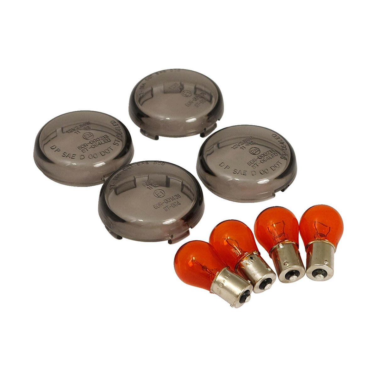 MCS Bullet turn signal lens kit smoke
