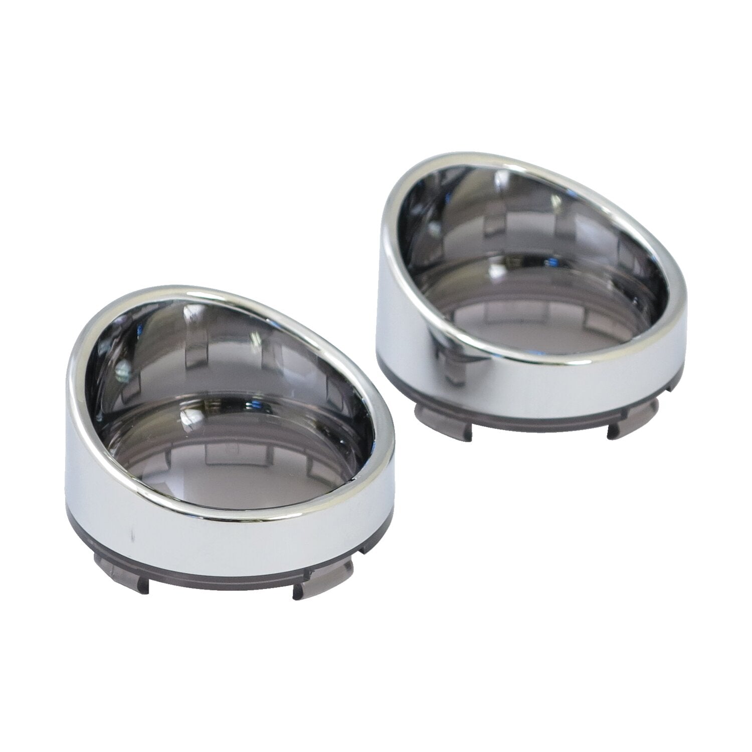 MCS Turn signal lens set with visor - Light smoke lens