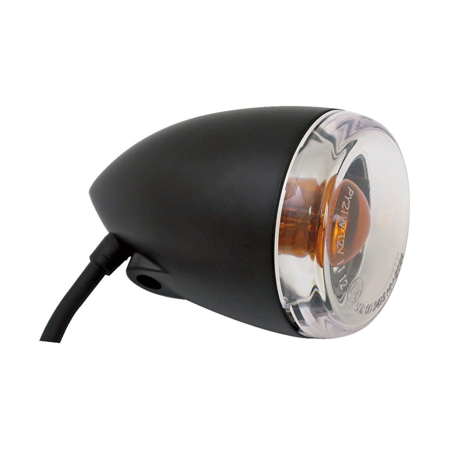 MCS Late-style turn signal assembly - Front - Matte black