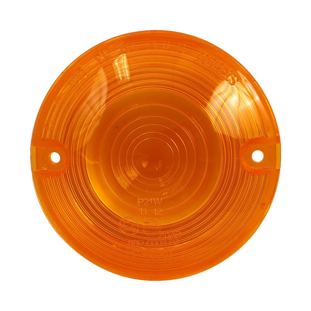 MCS Replacement turn signal lens - flat lens - Amber
