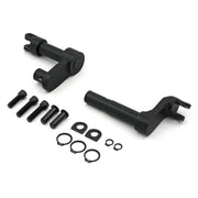 MCS Foot peg conversion bracket kit - +2" extended - Black