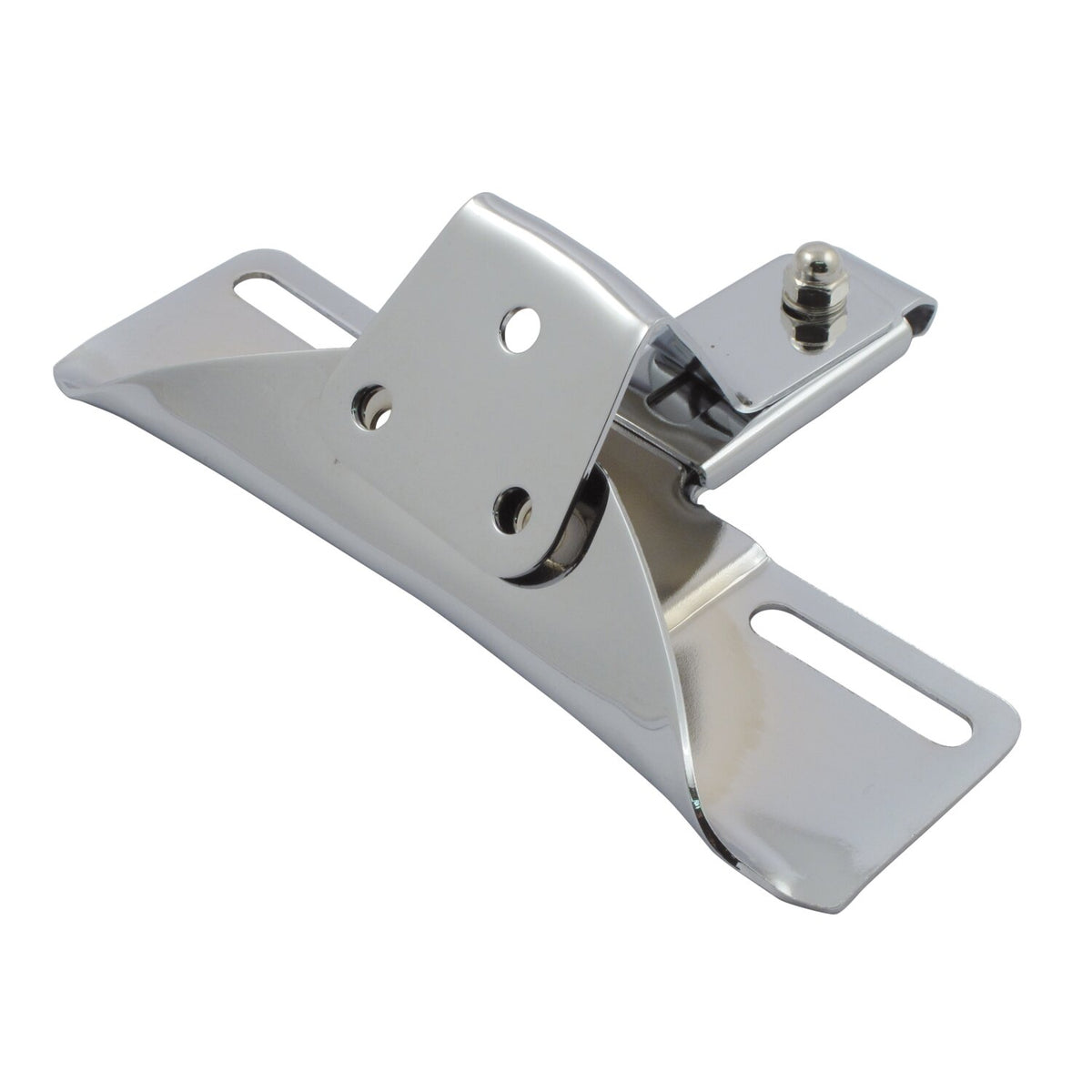MCS License plate bracket OEM style 3-hole - Chrome