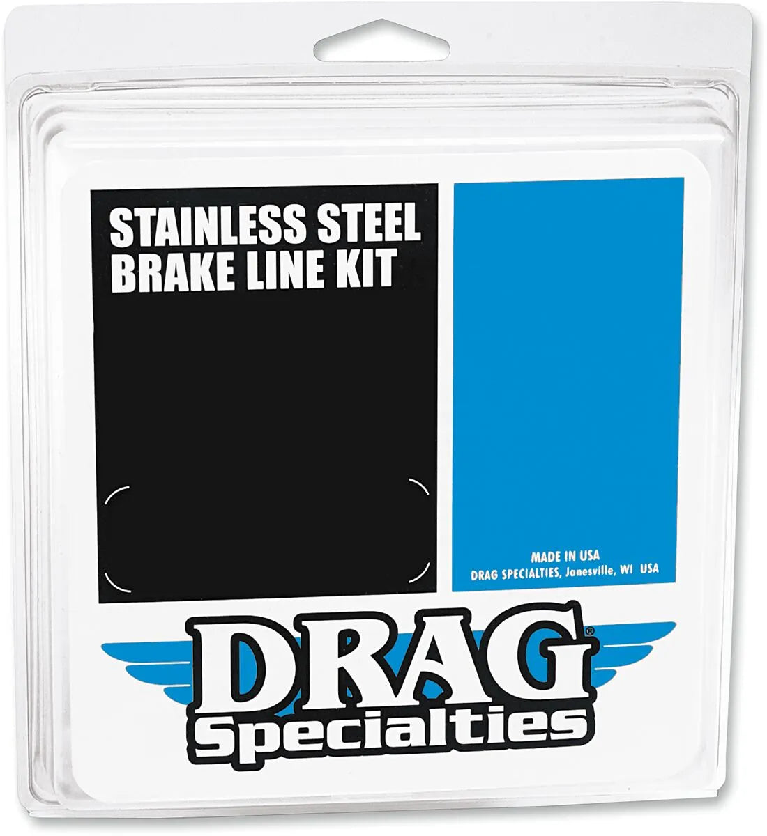 Drag Specialties Universal Brake Line 10" Stainless Steel