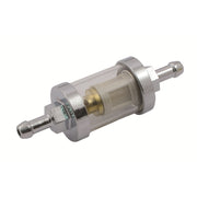 MCS Clear-view fuel filter 1/4" ID - Chrome