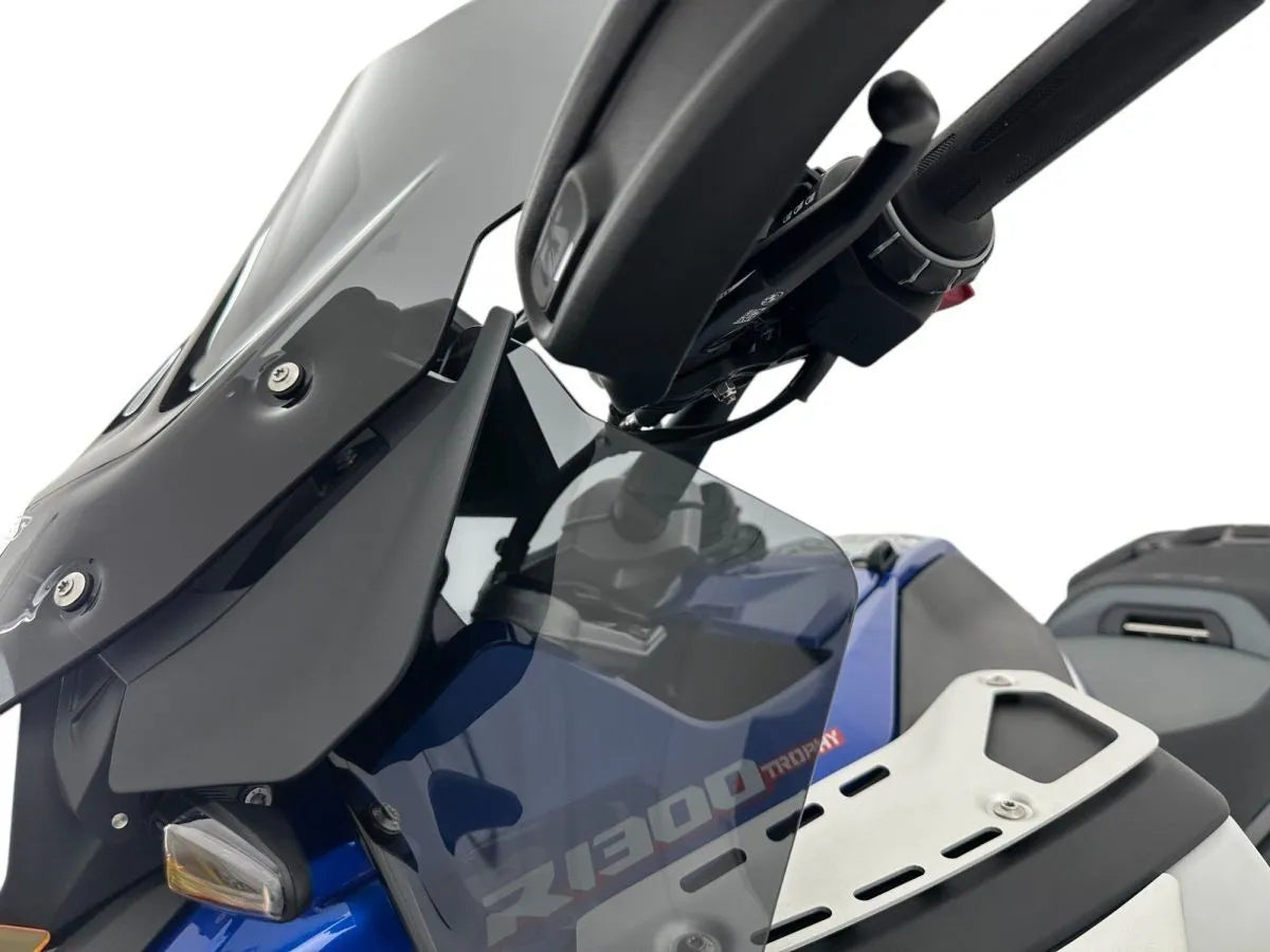 Wrs Side Deflectors For Motorcycles - Dark Smoke
