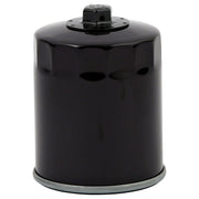 MCS spin-on oil filter with top nut - Black