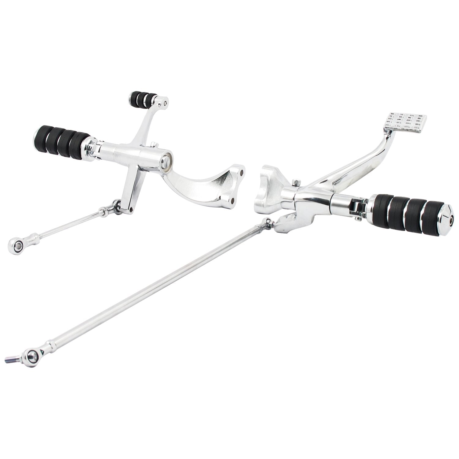 MCS Evo XL forward control kit - ISO pegs - Chrome