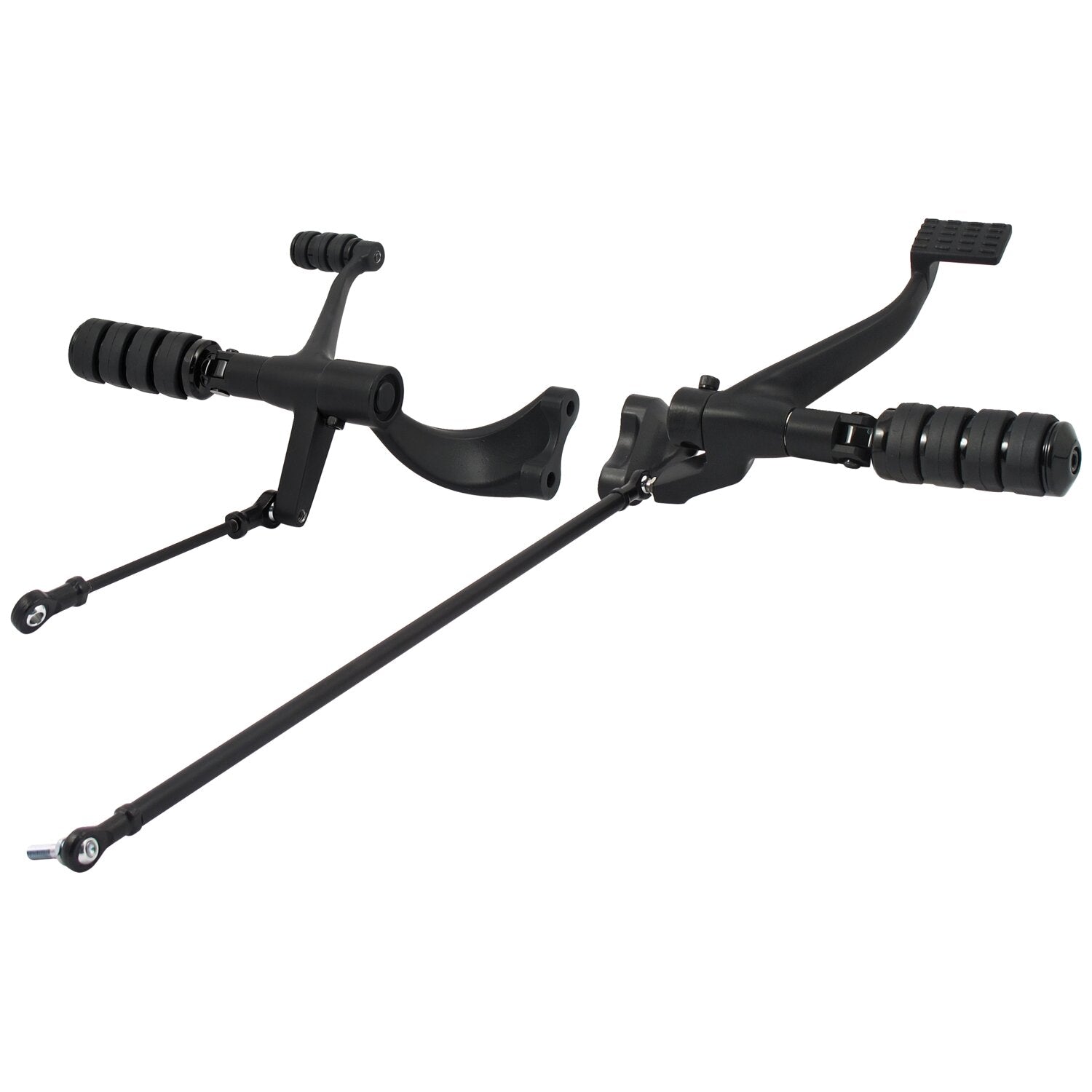 MCS Evo XL forward control kit - ISO pegs - Black