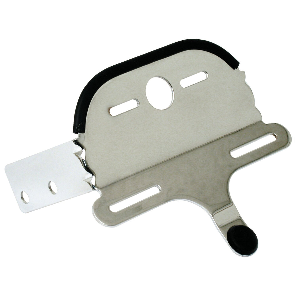 MCS Custom Fat Bob taillight bracket - Chrome - 6-1/2" wide