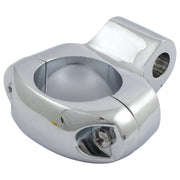 MCS Universal 1" mirror clamp 5/16" mount hole - Chrome