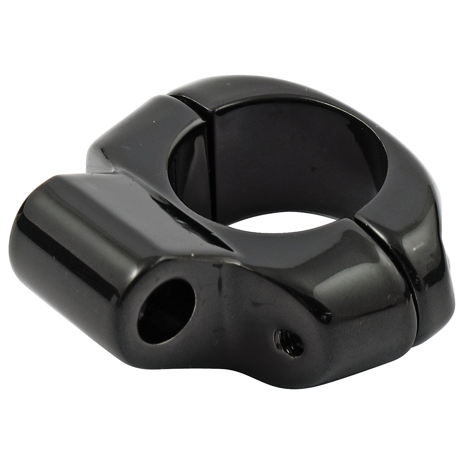 MCS Universal 1" mirror clamp 5/16" mount hole - Black