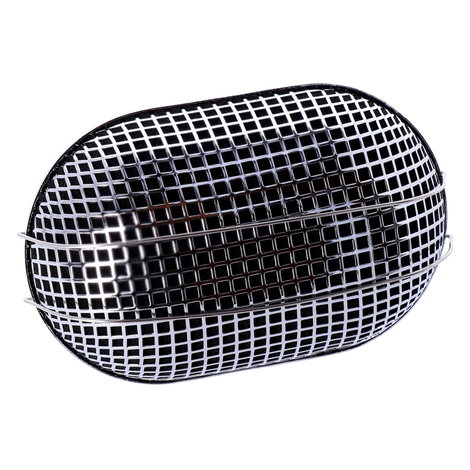 MCS Breather style air cleaner assembly oval - Chrome