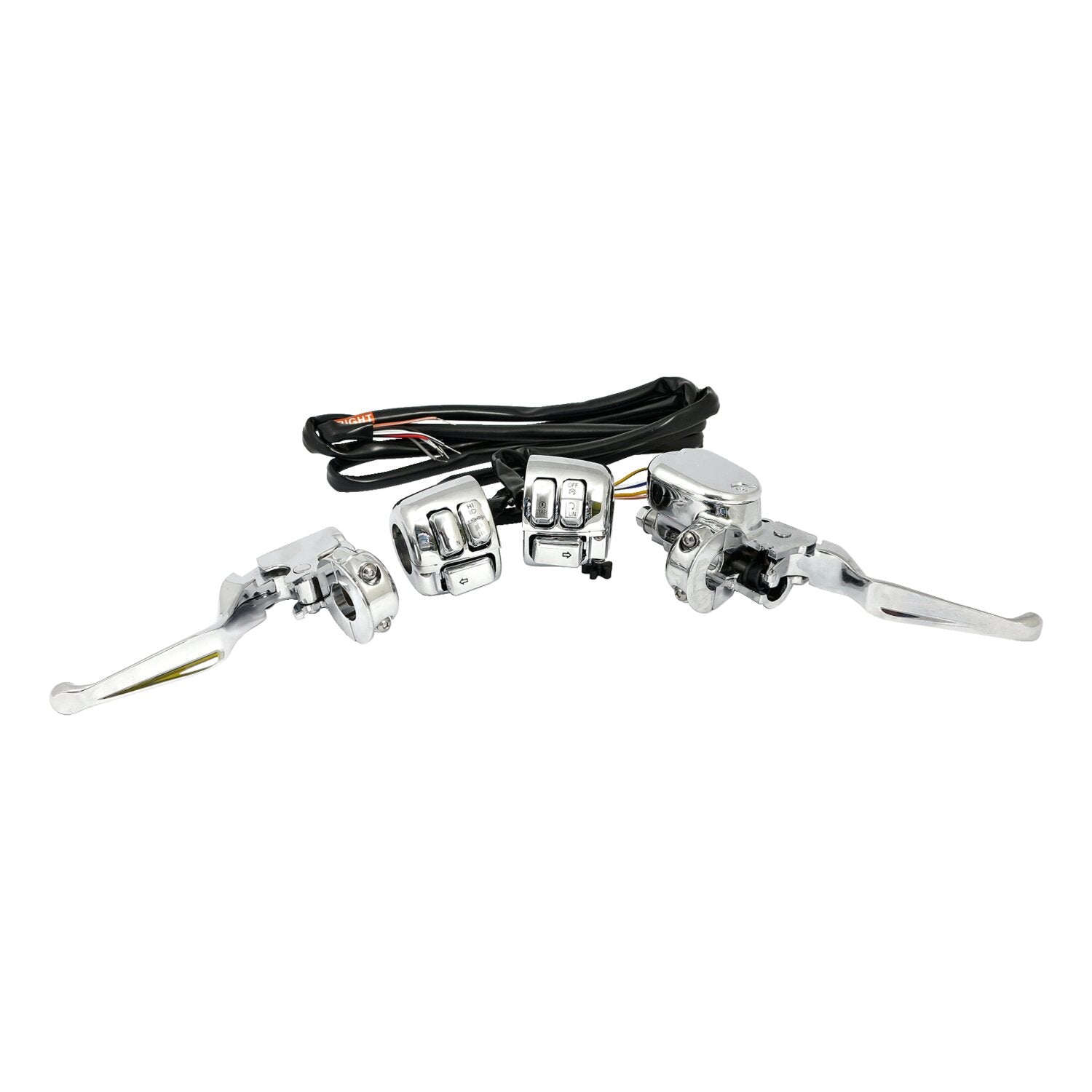 MCS Handlebar control kit chrome 1/2" bore