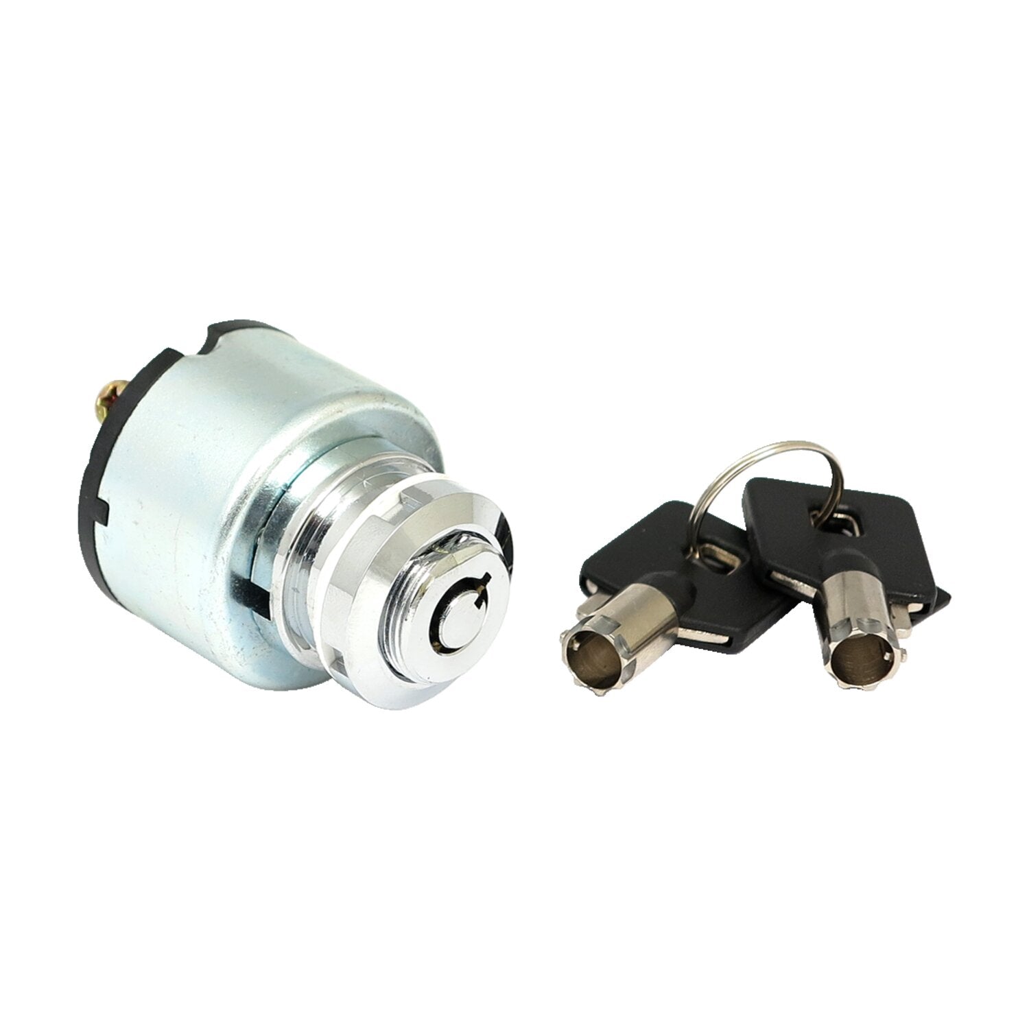 MCS FX style ignition switch 'thick' round key - Chrome