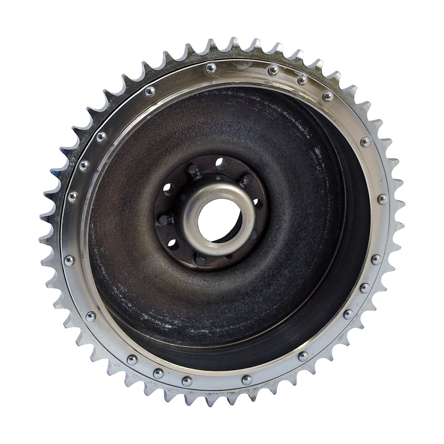 MCS 63-66 B.T - Rear brake drum & sprocket - Chrome
