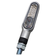 Daytona D-Light mini LED turn signal set - Silver smoke lens