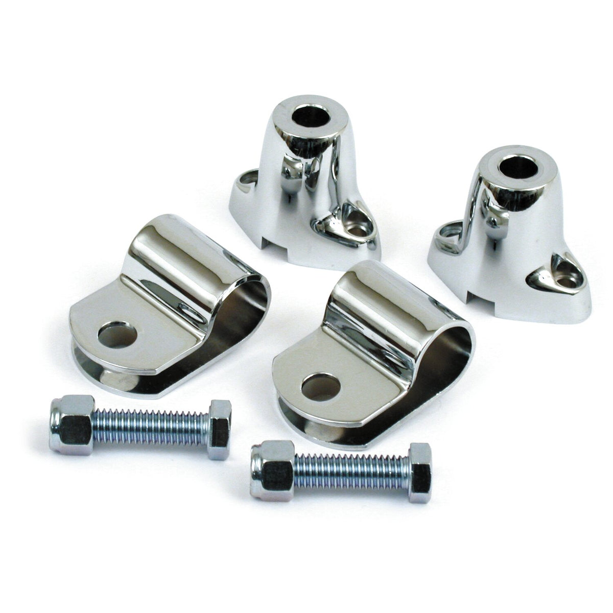 MCS Spotlamp & turn signal mount kit - Chrome