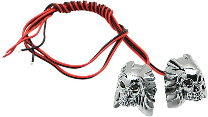 K&s Technologies Skull Led License Plate Bolts - Chrome