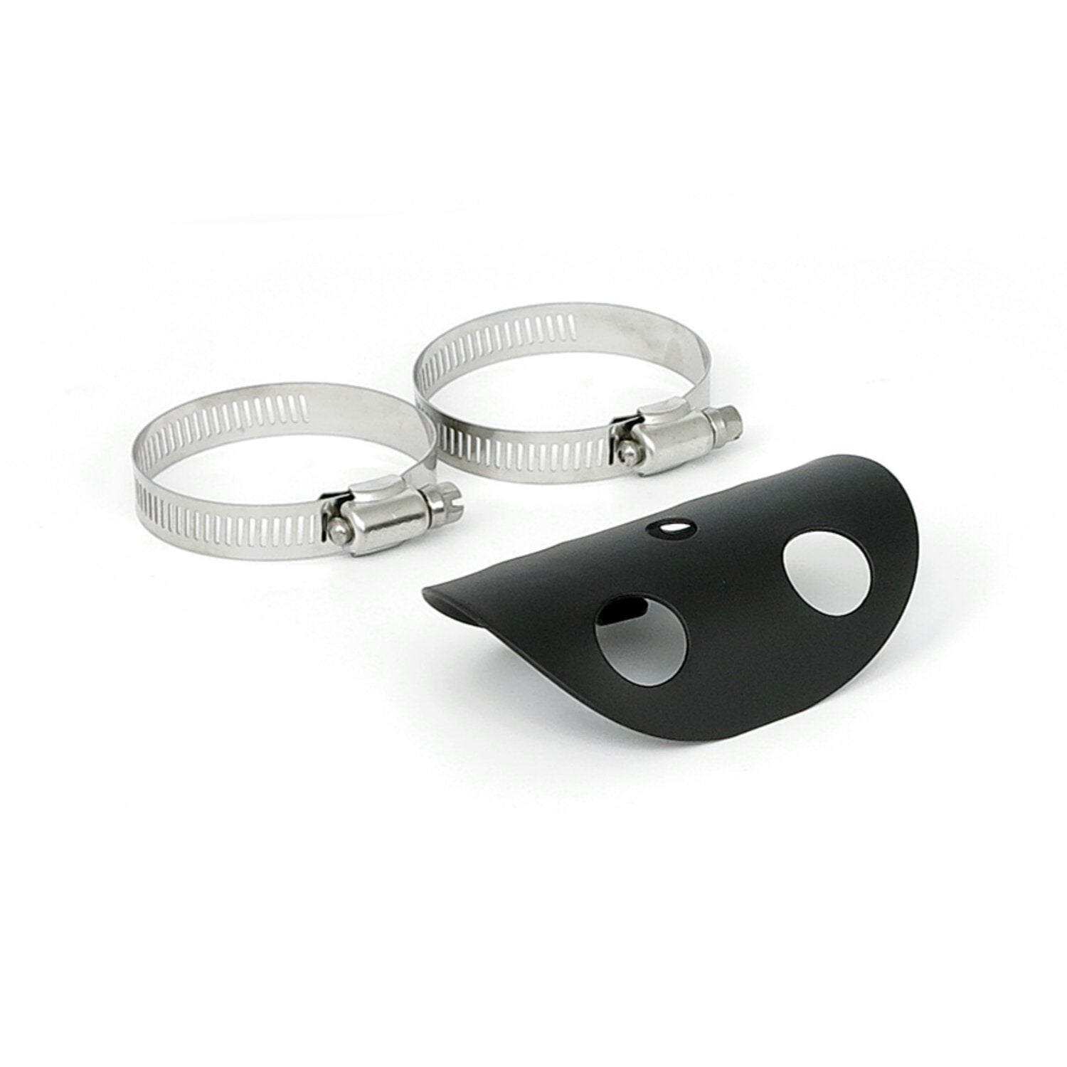 MCS Universal bullet hole heat shield 4" long black