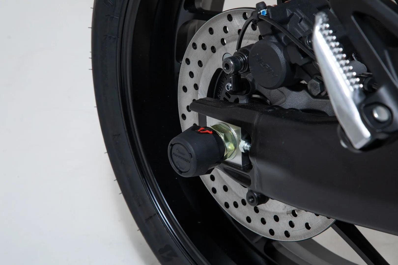 Sw-motech Rear Axle Slider Set For Swing Arm Protection