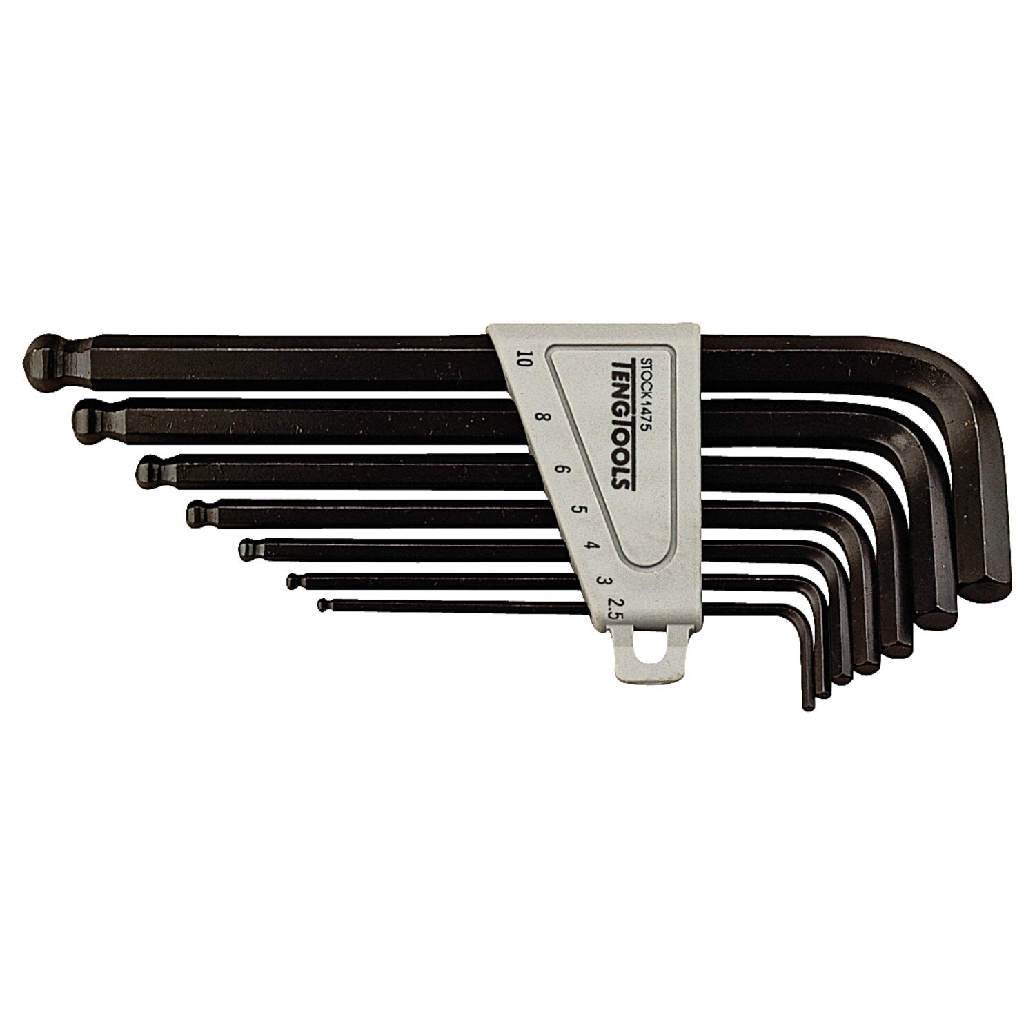 Teng Tools ball-end allen wrench set US sizes