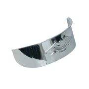 MCS Embossed eagle headlamp visor - 5-3/4" - Chrome