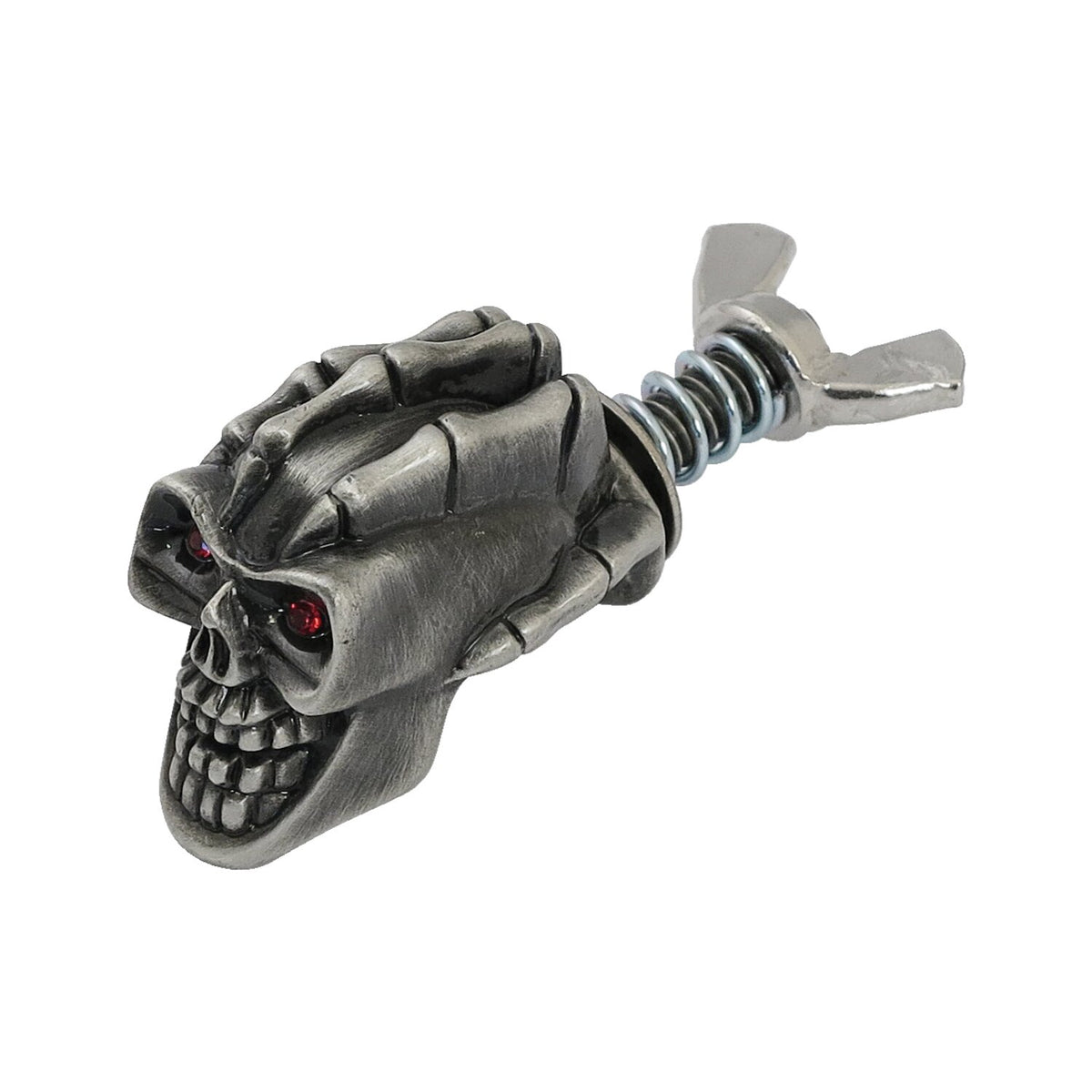 MCS License plate mount kit Loki skull - Pewter