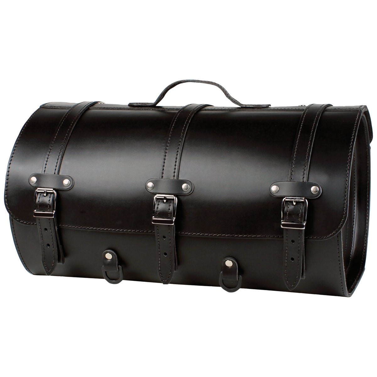 MCS motorcycle leather suitcase - 37 liter - Black