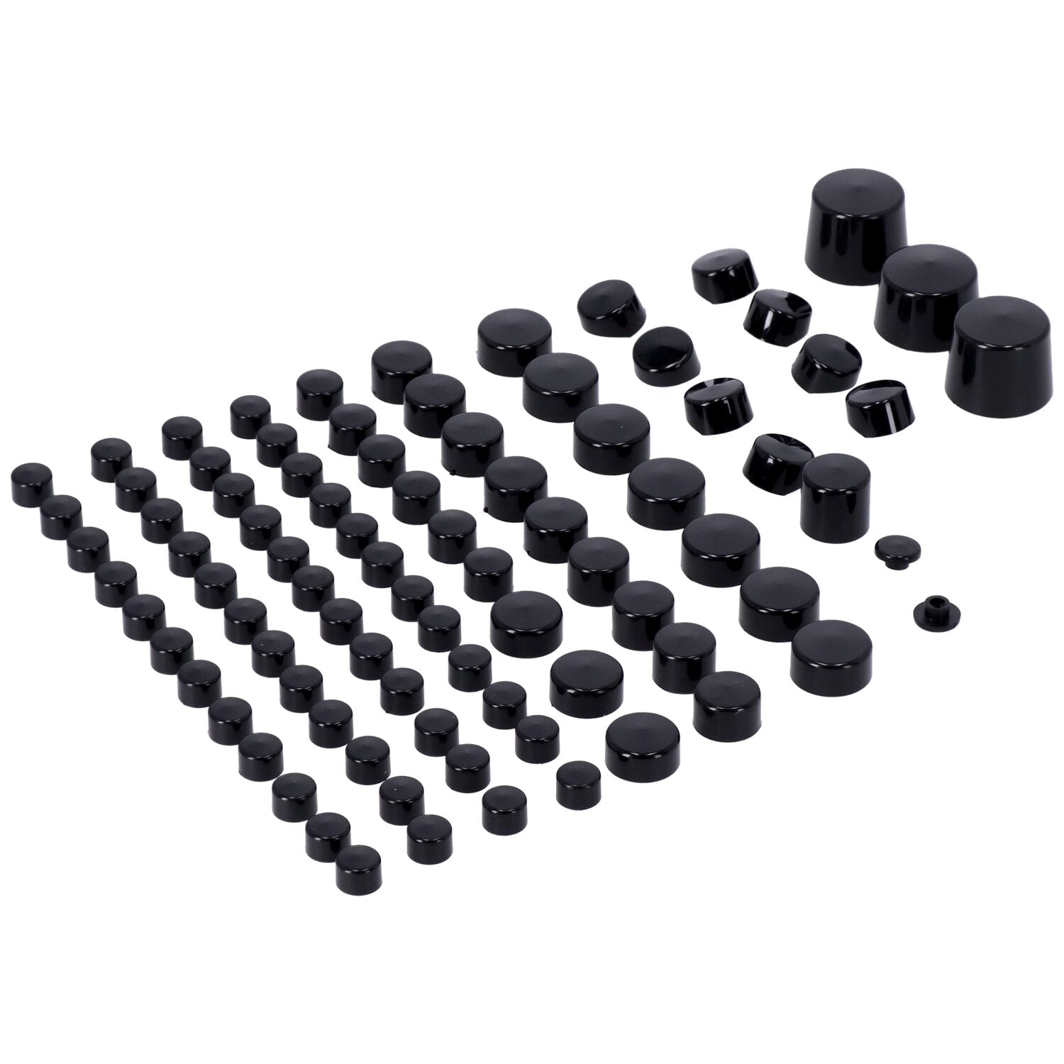MCS Smoothtopps push-on cover set (81pc) - Black