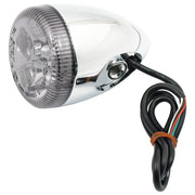 MCS 3-1 LED bullet taillight / turn signal combo - Chrome - Smoke