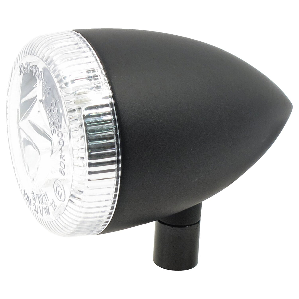 MCS 3-1 LED bullet taillight / turn signal combo - Black - Clear