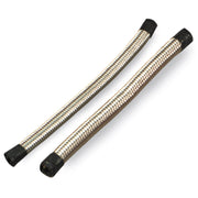MCS Braided hose 1/4" (6mm) - Stainless clear