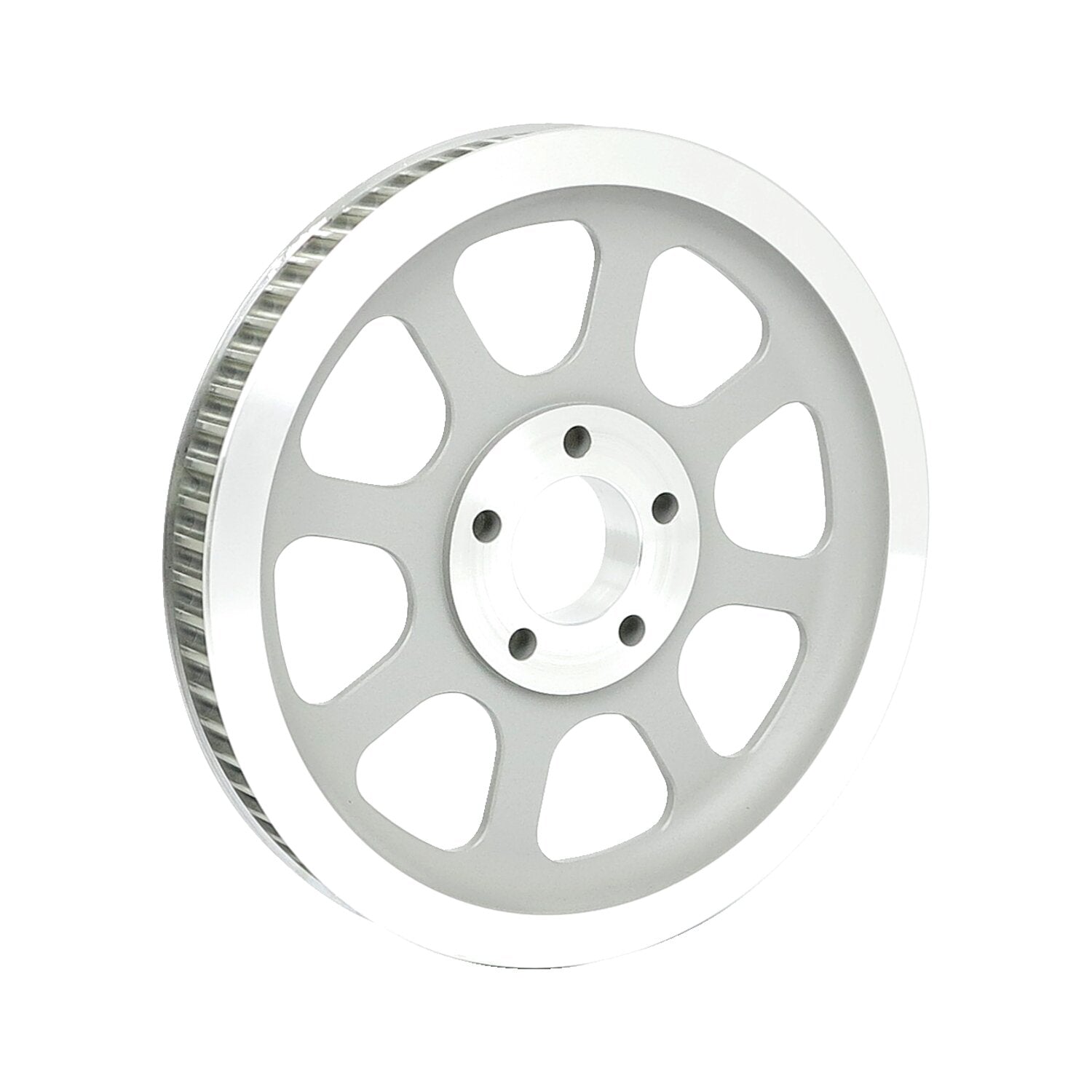 MCS Reproduction OEM style wheel pulley 70t 1-1/8" belt - Silver