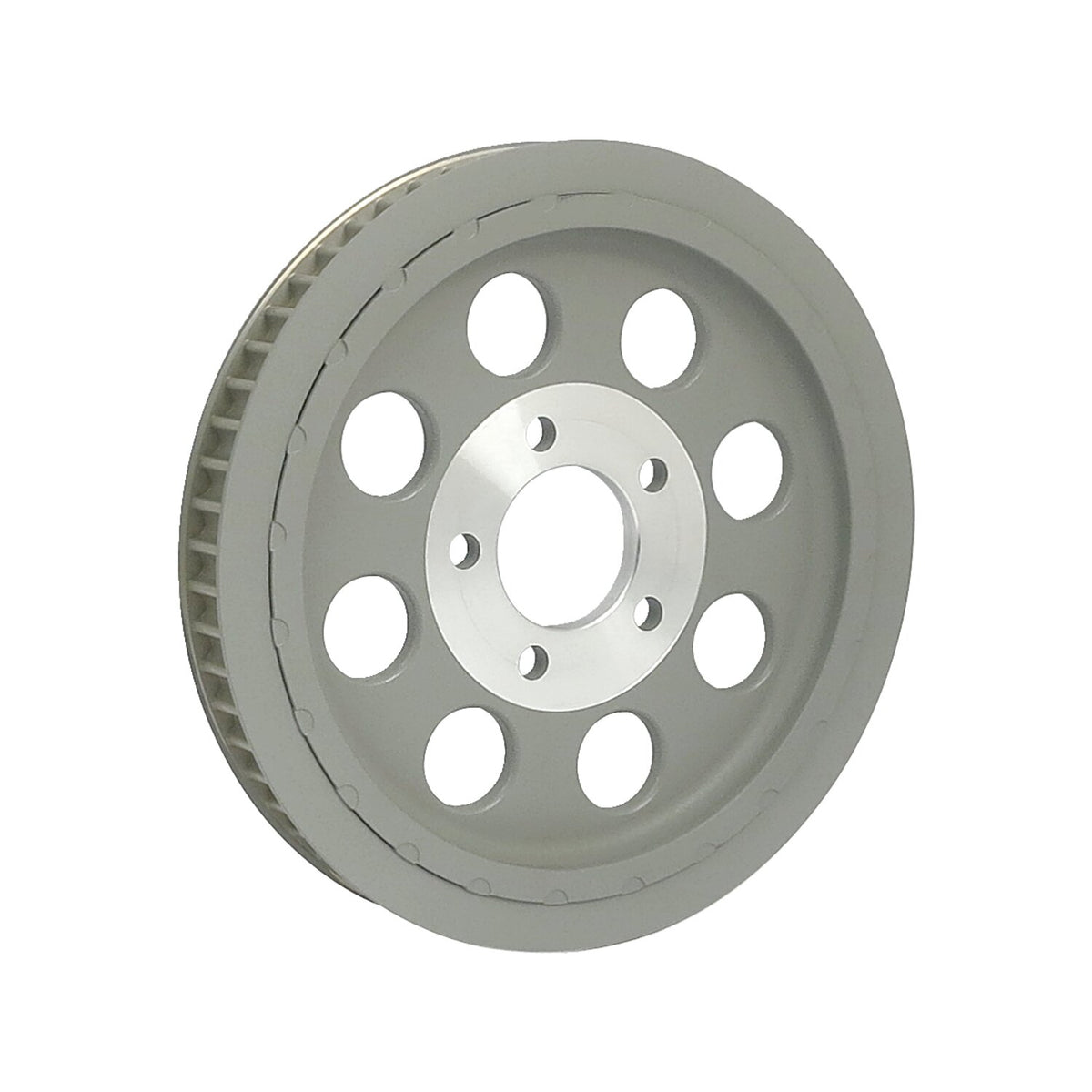 MCS Reproduction OEM style wheel pulley 61t 1-1/8" belt - Silver
