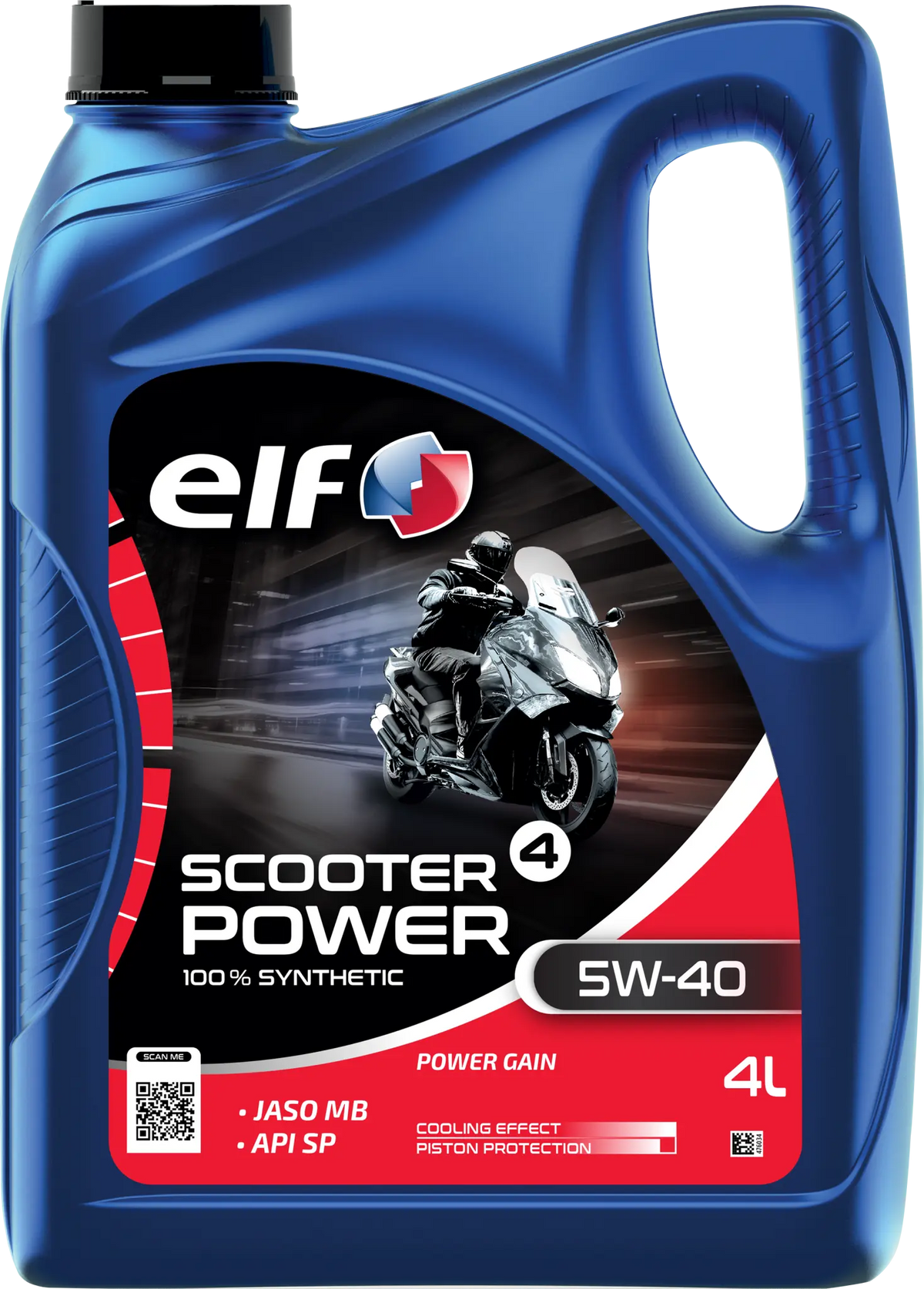 ELF Scooter 4 Power 5W-40 Synthetic Engine Oil 4L