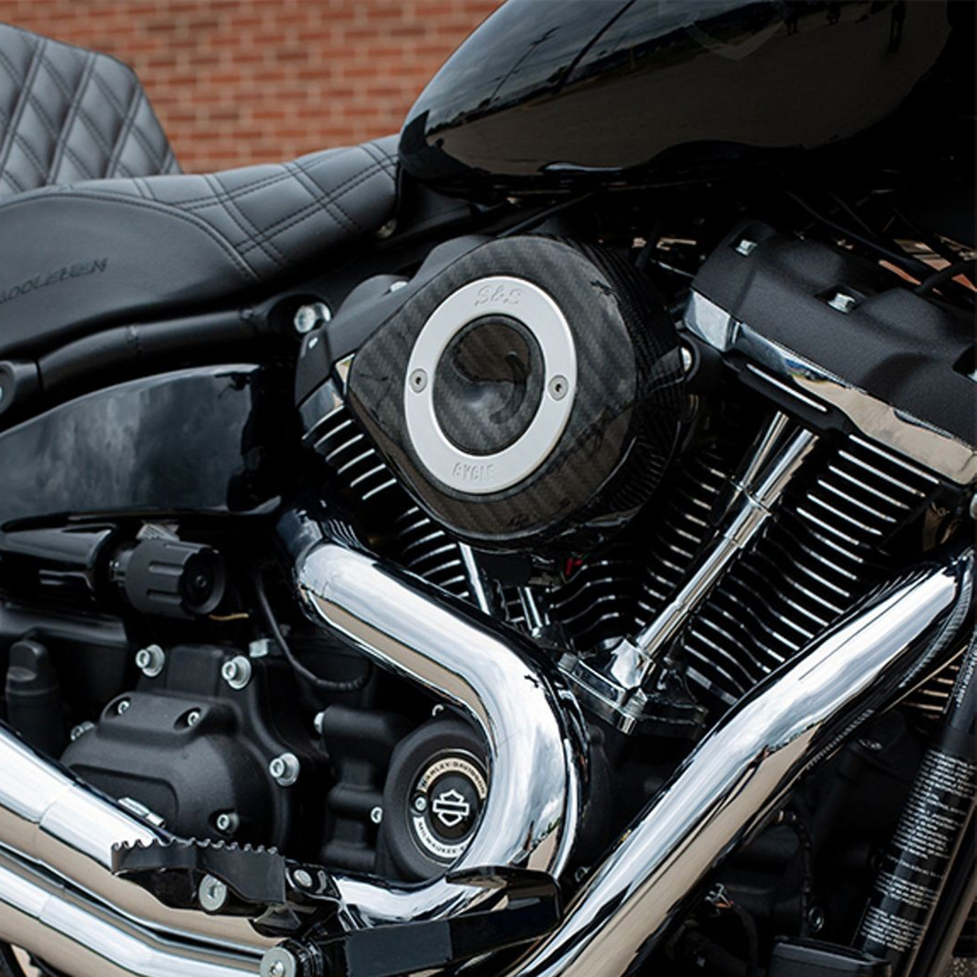 S&S Stealth Carbon Teardrop Air Cleaner – Intake