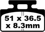 Ebc Sfa Series Organic Brake Pads For Scooters - Front