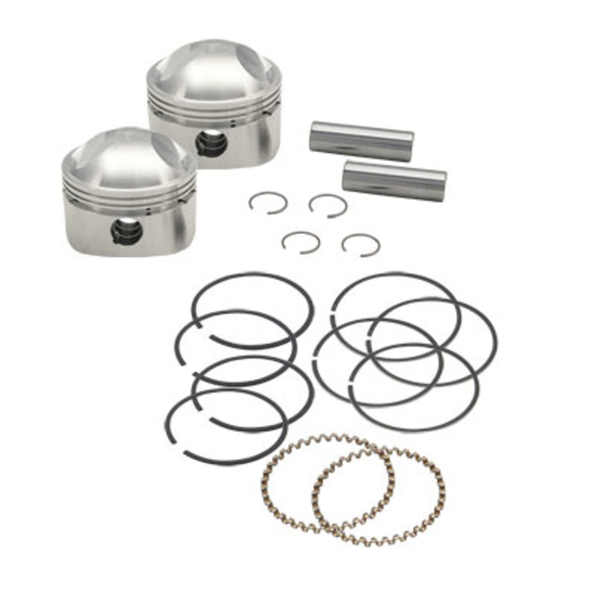 S&S 3-7/16" forged stroker piston kit - +.090"