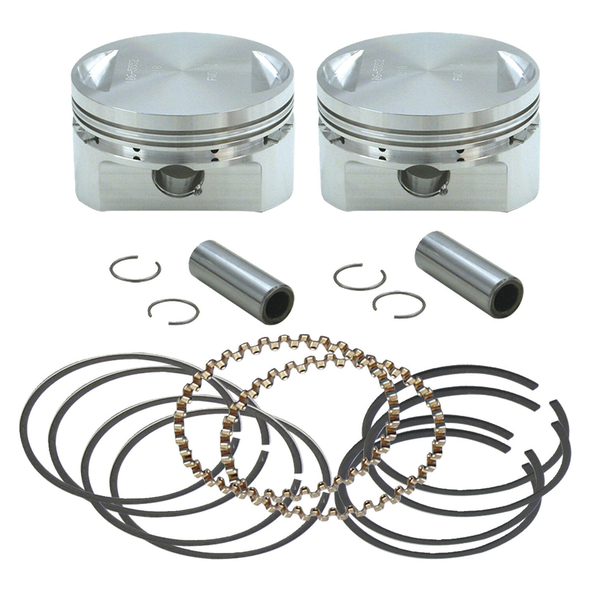 S&S Evo stroker piston set (OEM heads) - +.030"