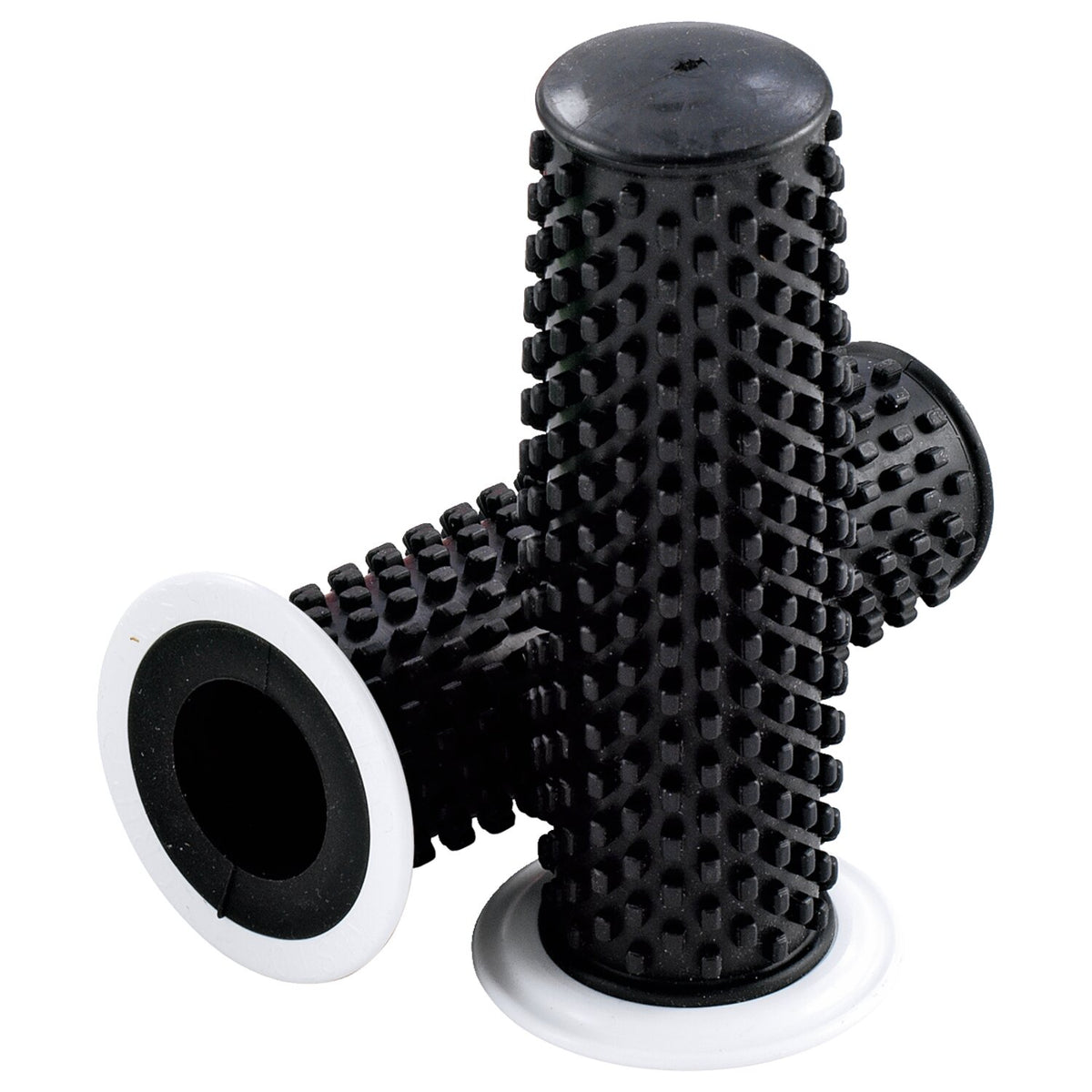 Kustom Tech K-Tech Kustom rubber grips - Black with white flange