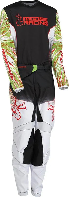 Moose Offroad Youth Agroid Jersey - Black/Green/Red