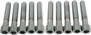 Drag Specialties Socket-head Bolts - Chrome, 10-pack