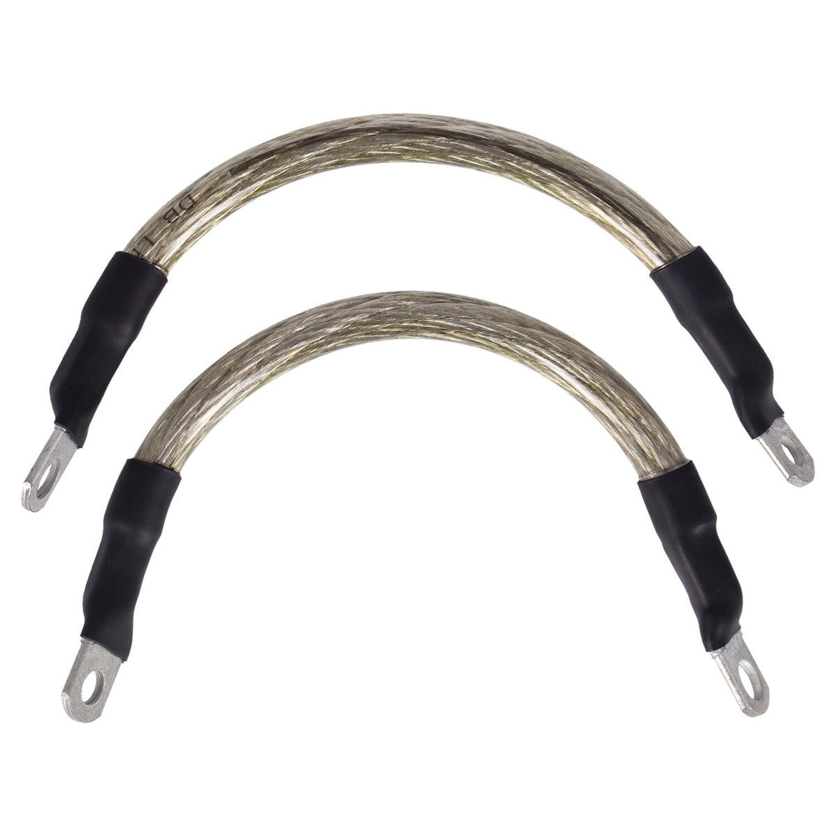 NAMZ battery cable set - Clear - 7 inch (17.5cm)