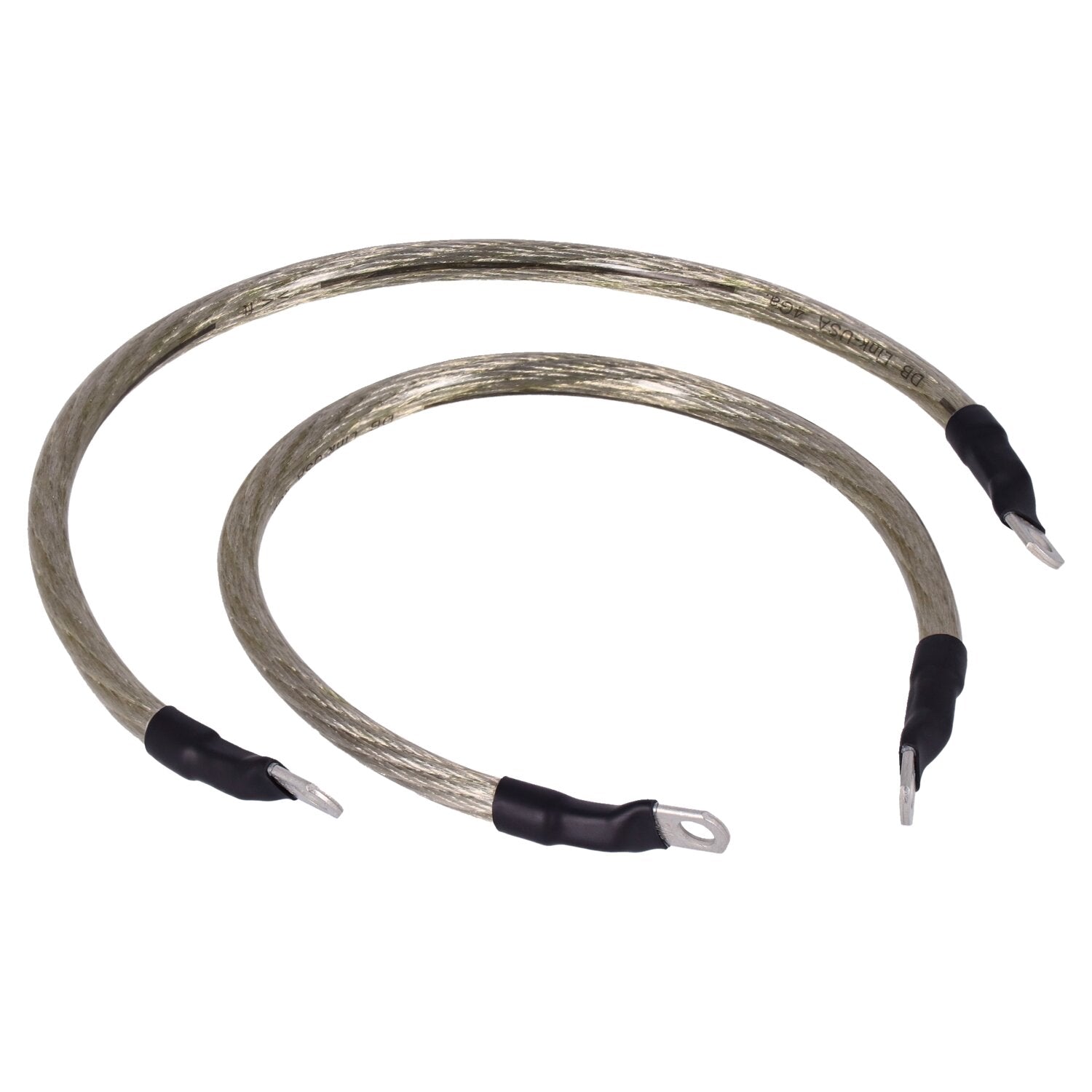 NAMZ battery cable set - Clear - 17 inch (43cm)