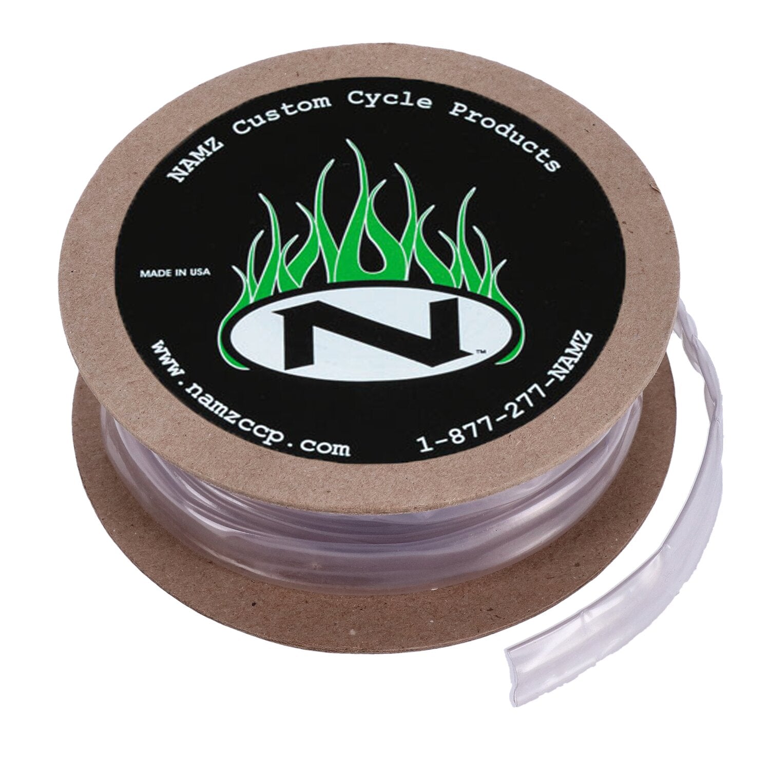 NAMZ heat shrink tube - 25ft roll 1/2" (12.7mm) - Clear