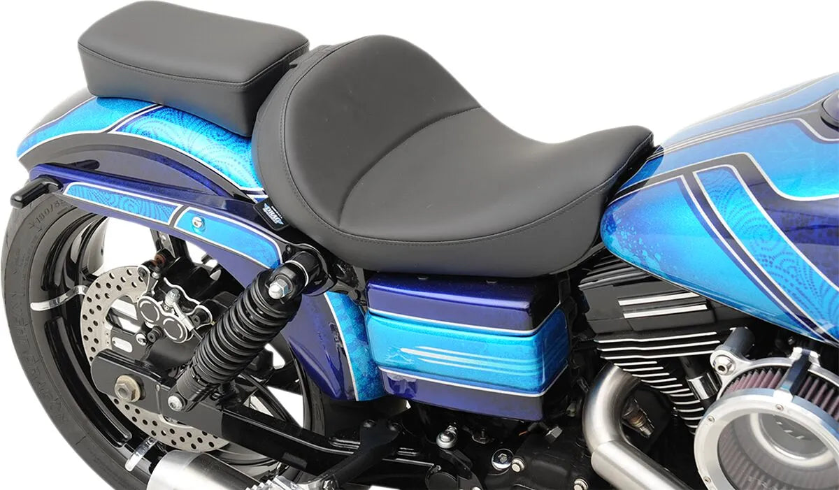 Drag Specialties Solo Seat With Backrest Option - For Harley Davidson