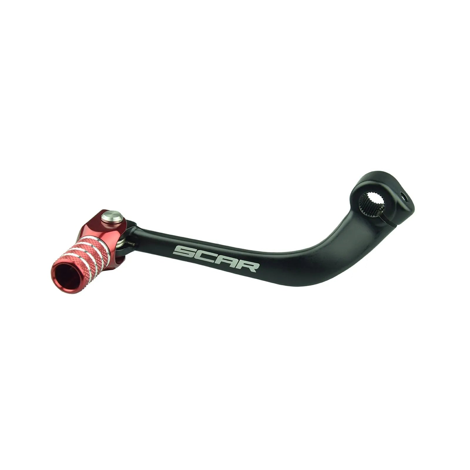 Scar Gear Shift Lever - Forged Aluminum, Black/red